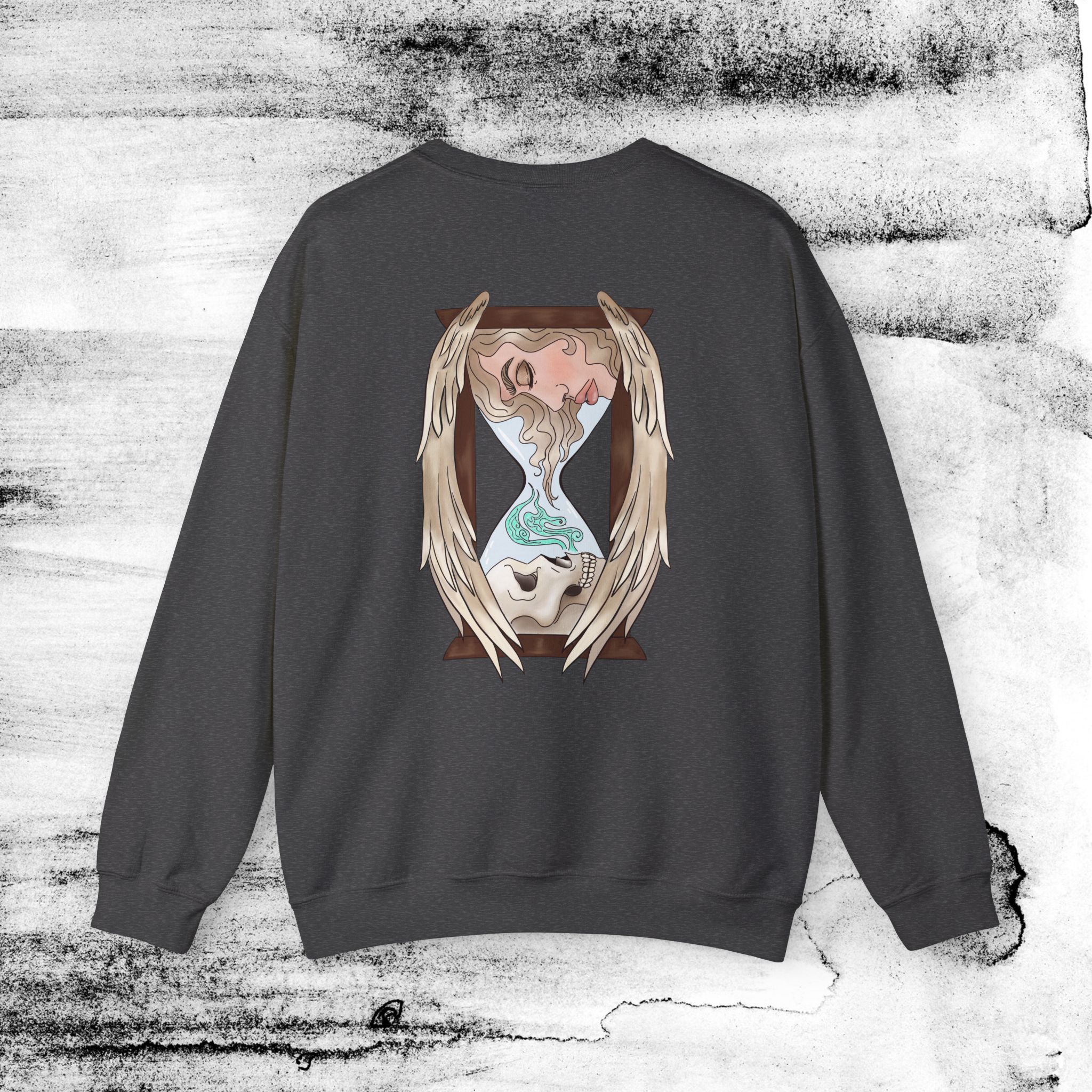 14382686792382528156_2048_custom.jpeg Hourglass of Life and Death , Crewneck Jumper,Fall season - Image 11