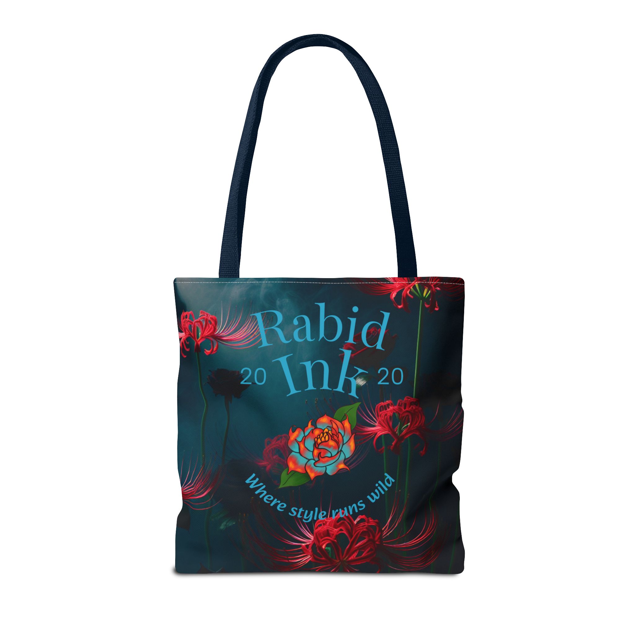 17791704673239675524_2048.jpeg Rabid Ink Floral Tote Bag, Eco-Friendly Floral Shoulder Bag, Reusable Canvas Tote, Unique Floral Market Bag, Floral Print Book Bag, Stylish - Image 6
