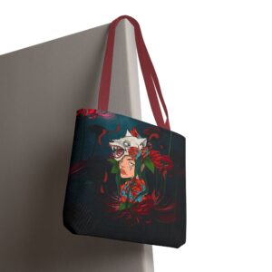 Rabid Ink Floral Tote Bag, Eco-Friendly Floral Shoulder Bag, Reusable Canvas Tote, Unique Floral Market Bag, Floral Print Book Bag, Stylish