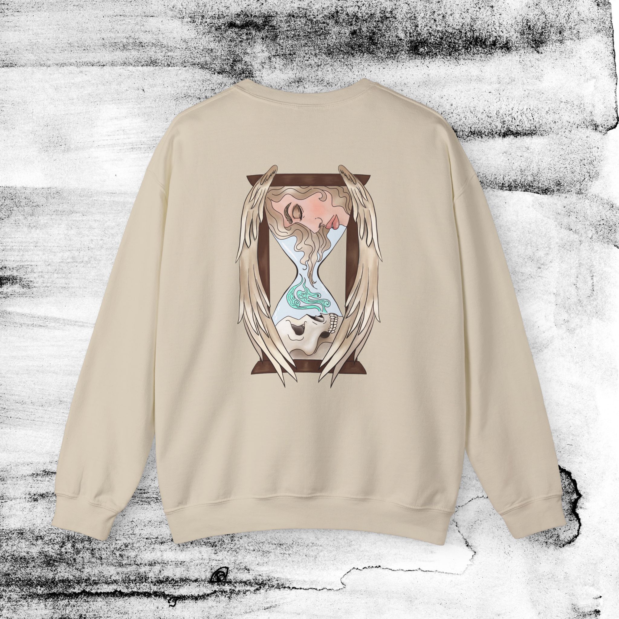 7187305252406756866_2048_custom.jpeg Hourglass of Life and Death , Crewneck Jumper,Fall season - Image 3